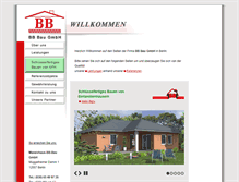 Tablet Screenshot of bb-baugmbh.de